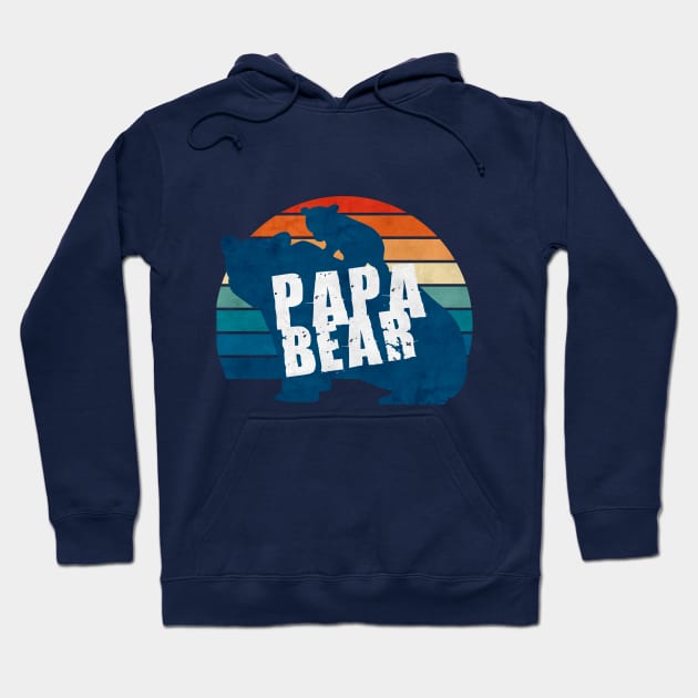 Papa bear Vintage Design Hoodie by Goldewin